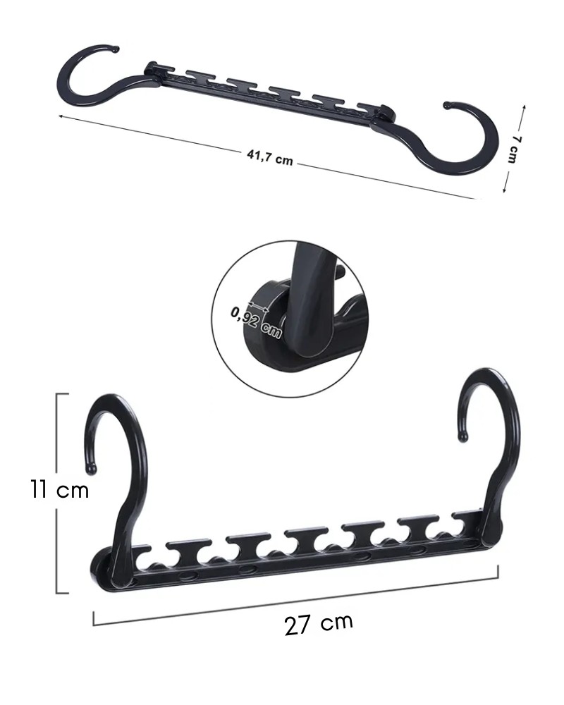 Organizer do szafy na wieszaki ubrania Space Master 8szt