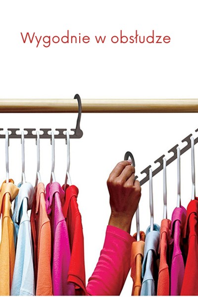 Organizer do szafy na wieszaki na ubrania Space Master 8szt