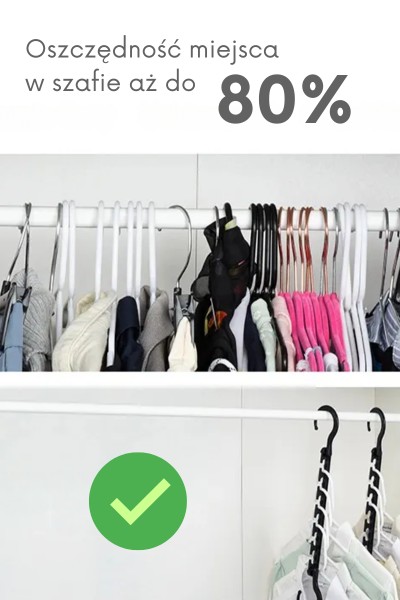 Organizer do szafy na wieszaki na ubrania Space Master 8szt