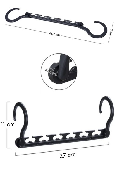 Organizer do szafy na wieszaki na ubrania Space Master 8szt