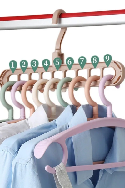 Organizer do szafy na wieszaki ubrania 2 sztuki szary