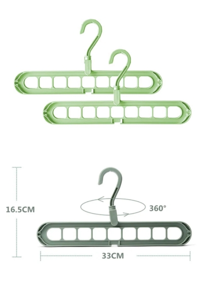 Organizer do szafy na wieszaki ubrania 2 sztuki szary