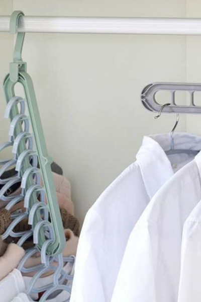 Organizer do szafy na wieszaki ubrania 2 sztuki szary