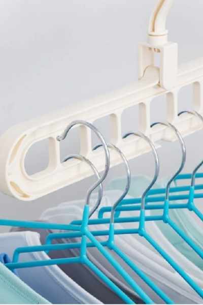 Organizer do szafy na wieszaki ubrania 2 sztuki szary