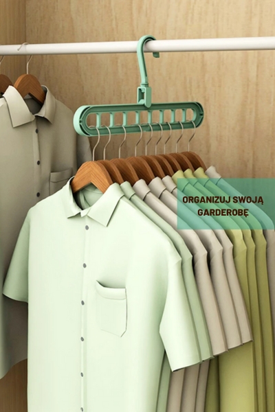 Organizer do szafy na wieszaki ubrania 2 sztuki szary