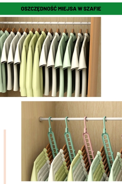 Organizer do szafy na wieszaki ubrania 2 sztuki szary