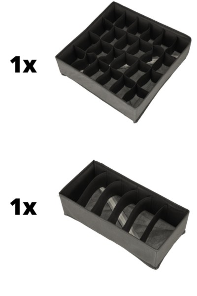 Organizer do szuflady na bieliznę i skarpetki ZESTAW 4 sztuki