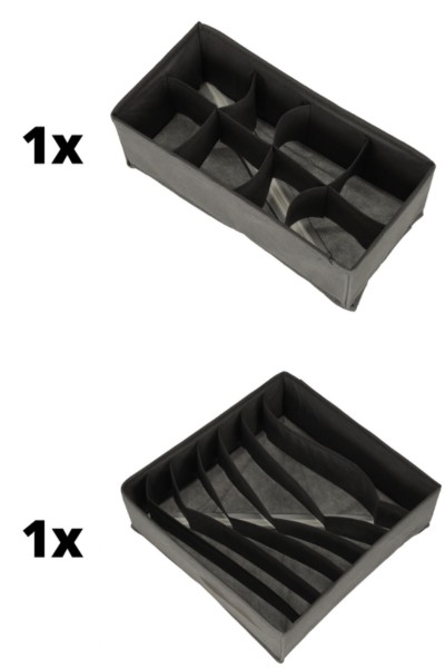 Organizer do szuflady na bieliznę i skarpetki ZESTAW 4 sztuki