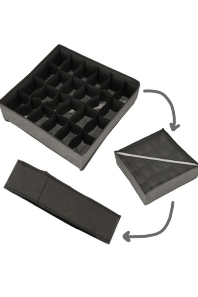 Organizer do szuflady na bieliznę i skarpetki ZESTAW 4 sztuki