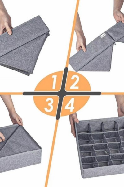 Organizer do szuflady na bieliznę skarpetki duży