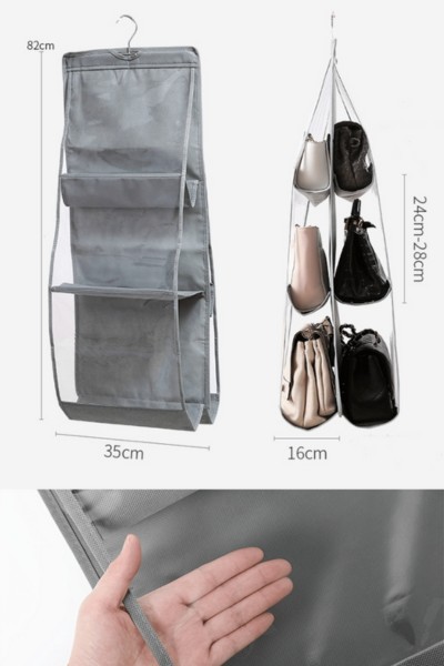 Organizer na torebki do szafy garderoby