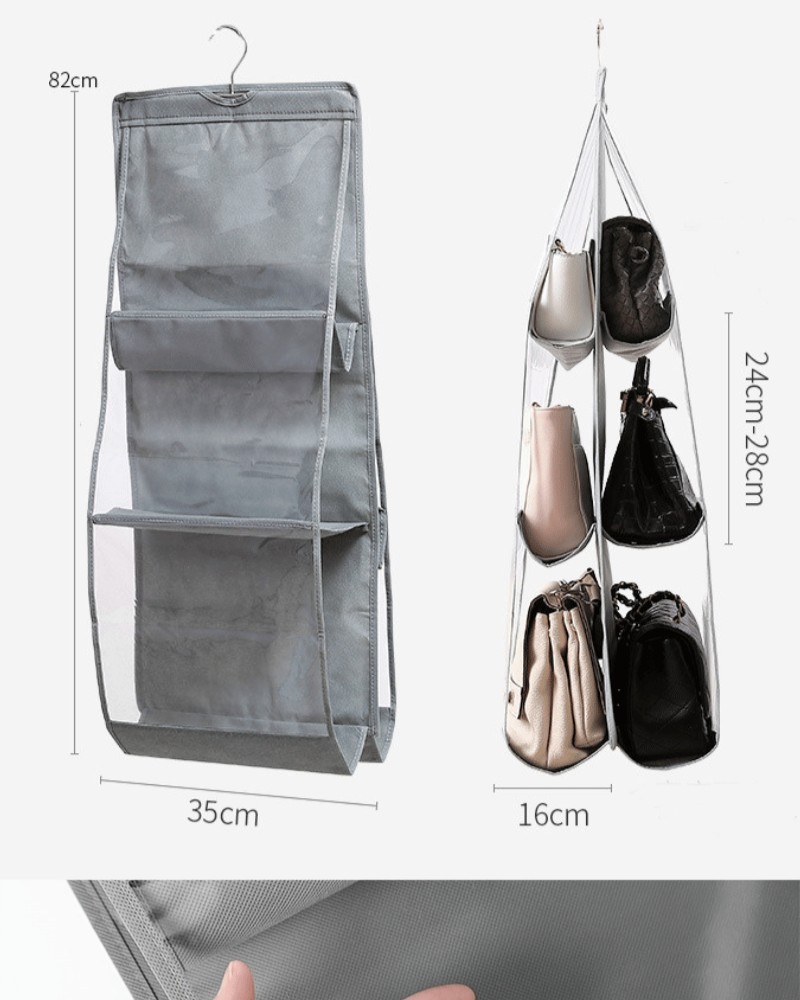 Organizer na torebki do szafy garderoby