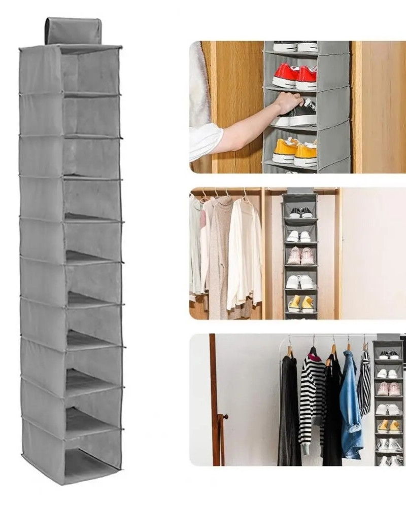 Organizer wiszący do szafy na obuwie odzież