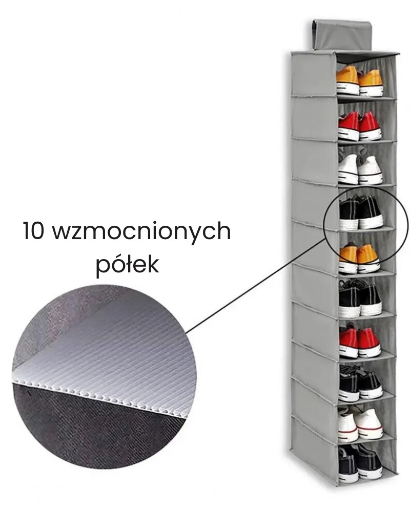 Organizer wiszący do szafy na obuwie odzież