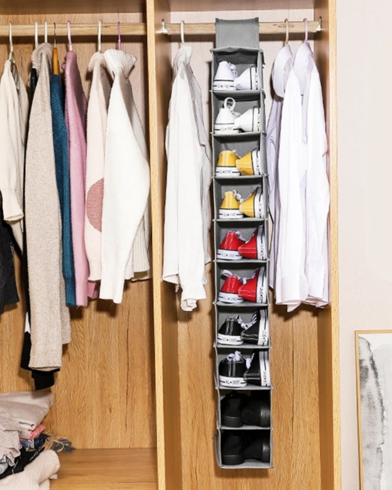 Organizer wiszący do szafy na obuwie odzież