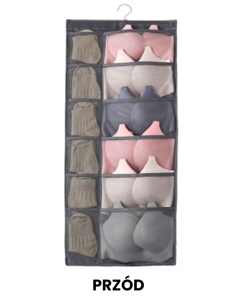 Organizer wiszący na bieliznę do szafy