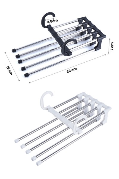 Wieszak na 5 par spodni składany i praktyczny