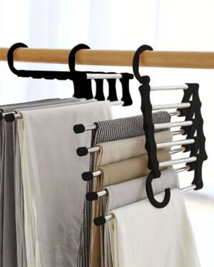 Wieszak na 5 par spodni składany i praktyczny