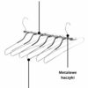 Wieszak na koszule metalowy składany 6w1