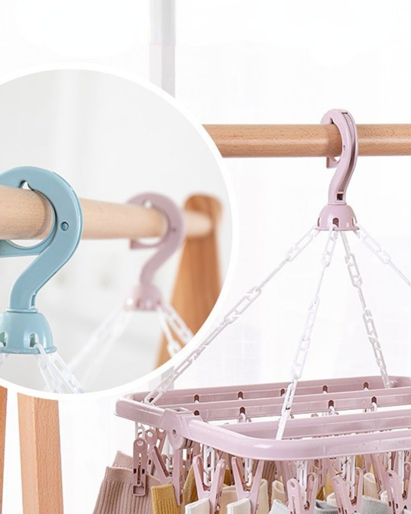 Wieszak suszarka na skarpety bieliznę składana