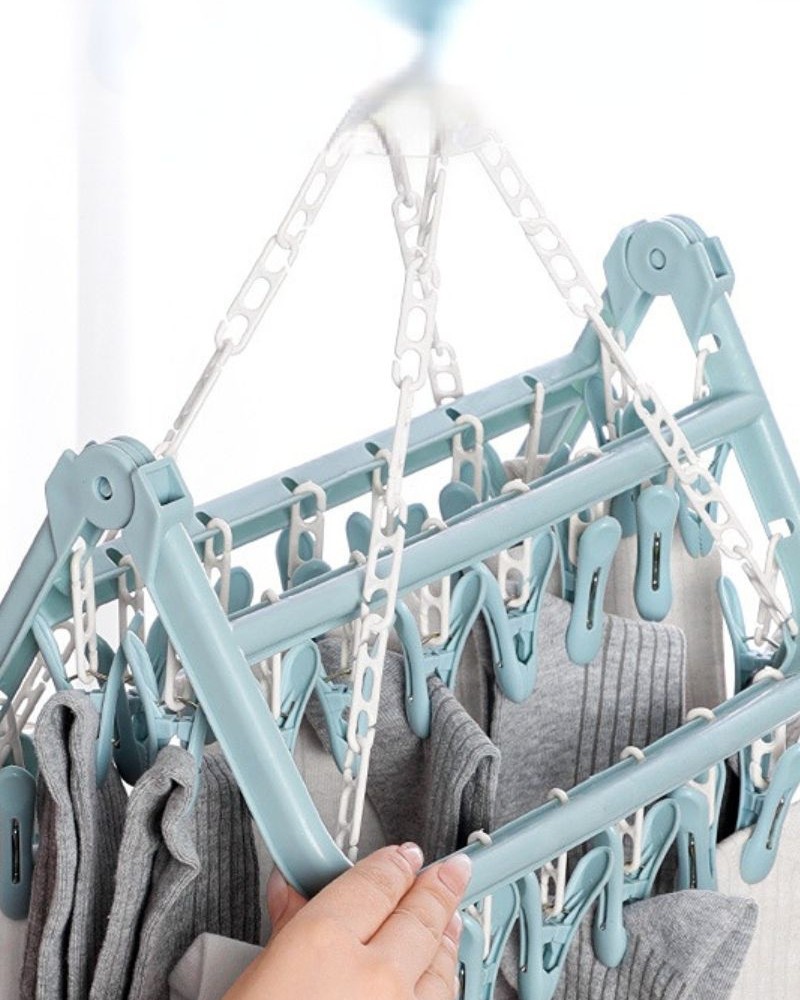 Wieszak suszarka na skarpety bieliznę składana