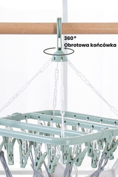 Wieszak suszarka na skarpety bieliznę składana wymiary