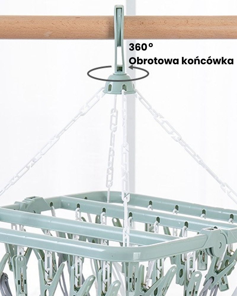 Wieszak suszarka na skarpety bieliznę składana