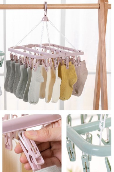 Wieszak suszarka na skarpety bieliznę składana wymiary