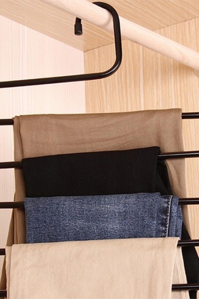 Wieszak wiszący na spodnie do szafy 5 par