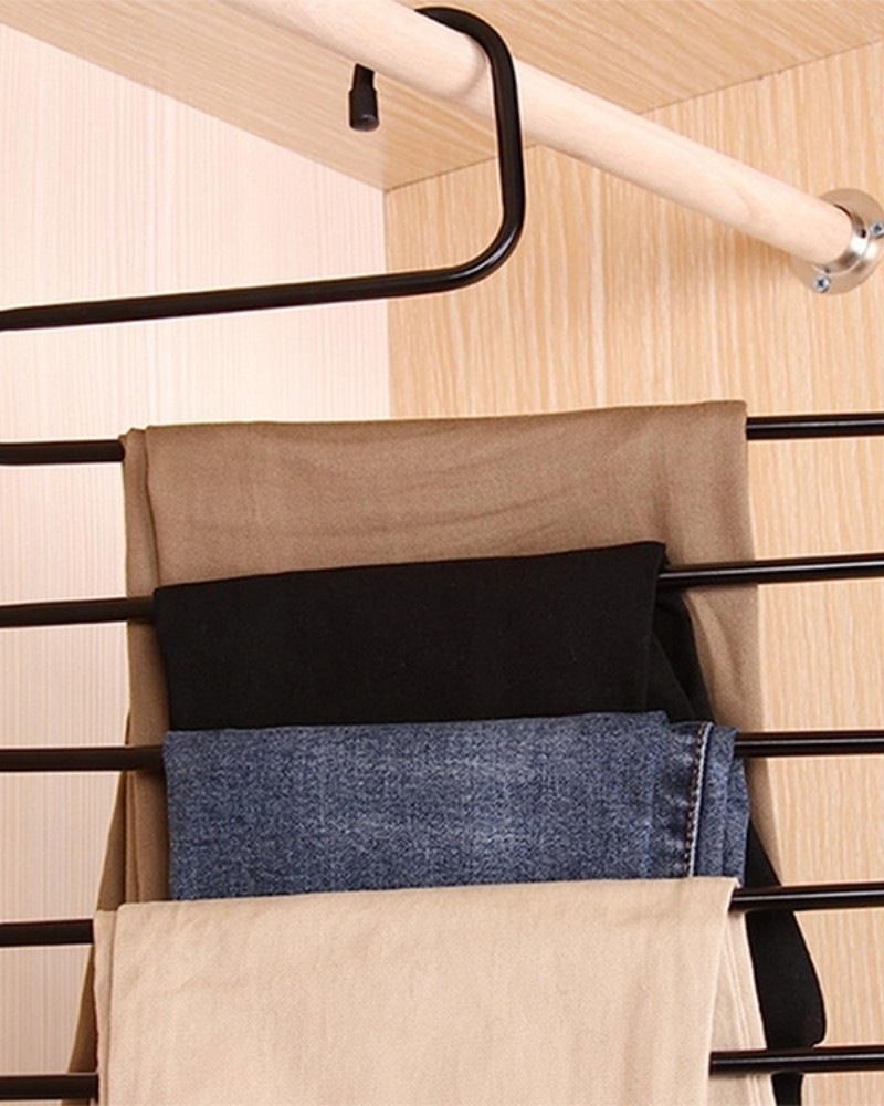 Wieszak wiszący na spodnie do szafy 5 par