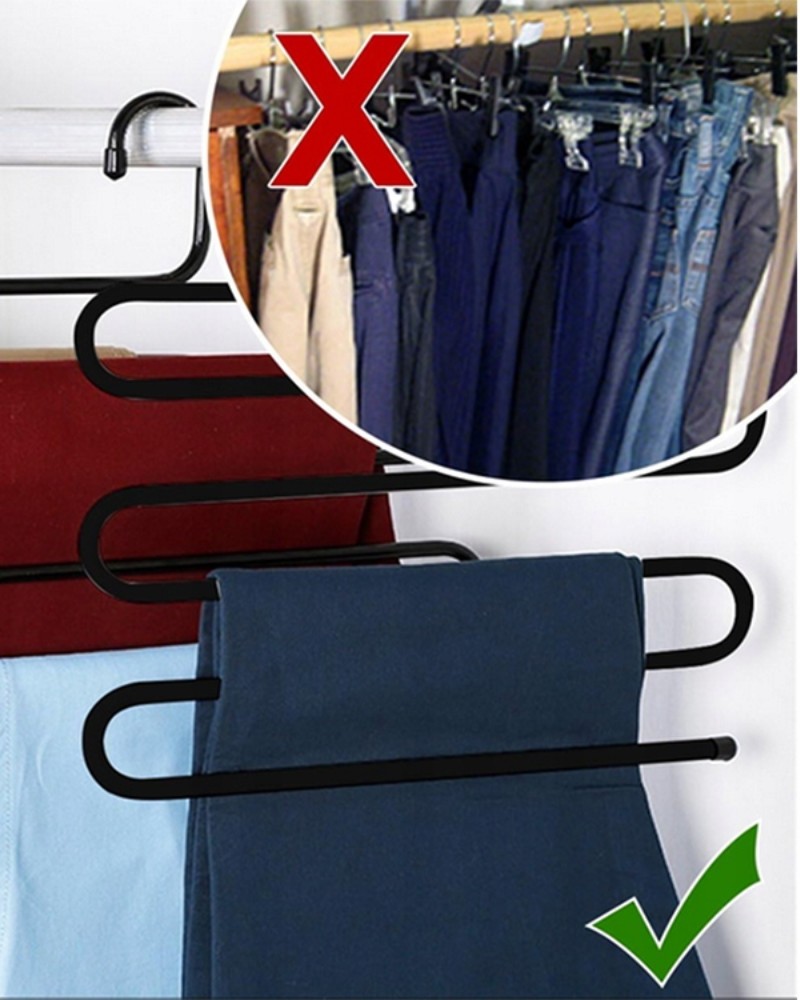 Wieszak wiszący na spodnie do szafy 5 par
