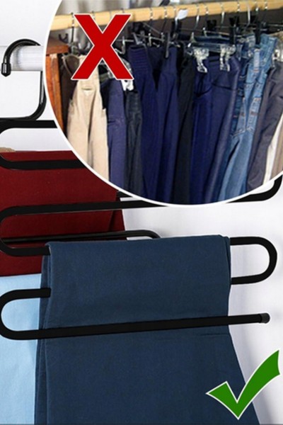 Wieszak wiszący na spodnie do szafy 5 par