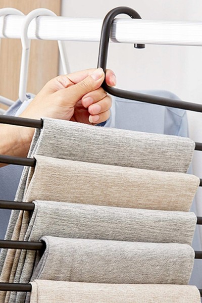 Wieszak wiszący na spodnie do szafy 5 par