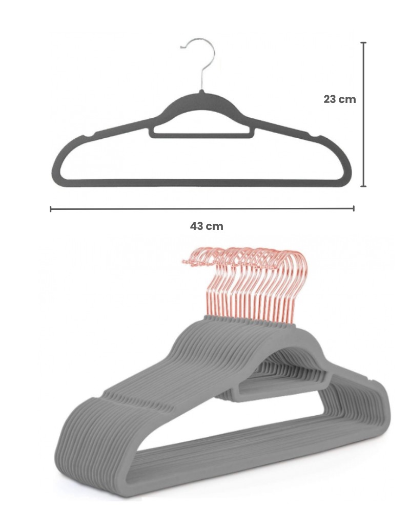Wieszaki na koszule antypoślizgowe