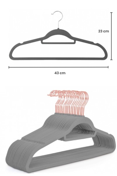 Wieszaki na koszule antypoślizgowe