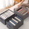 Organizer na ubrania spodnie na 9 par z przegrodami do szafy na półkę