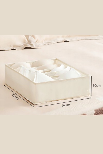 Organizer na staniki 6 przegród szary