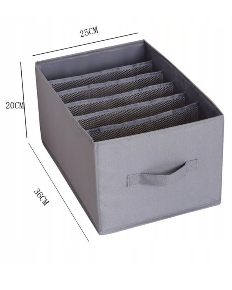 Organizer na ubrania spodnie na 9 par z przegrodami do szafy na półkę