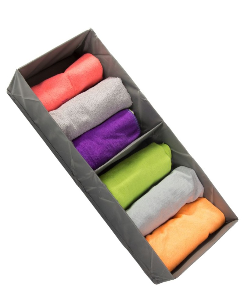 Pudełko organizer na odzież bieliznę ręczniki do szafy szuflady 50x20 cm