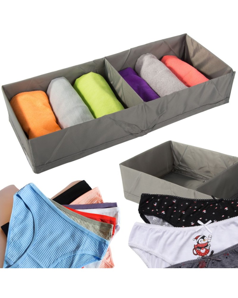 Pudełko organizer na odzież bieliznę ręczniki do szafy szuflady 50x20 cm