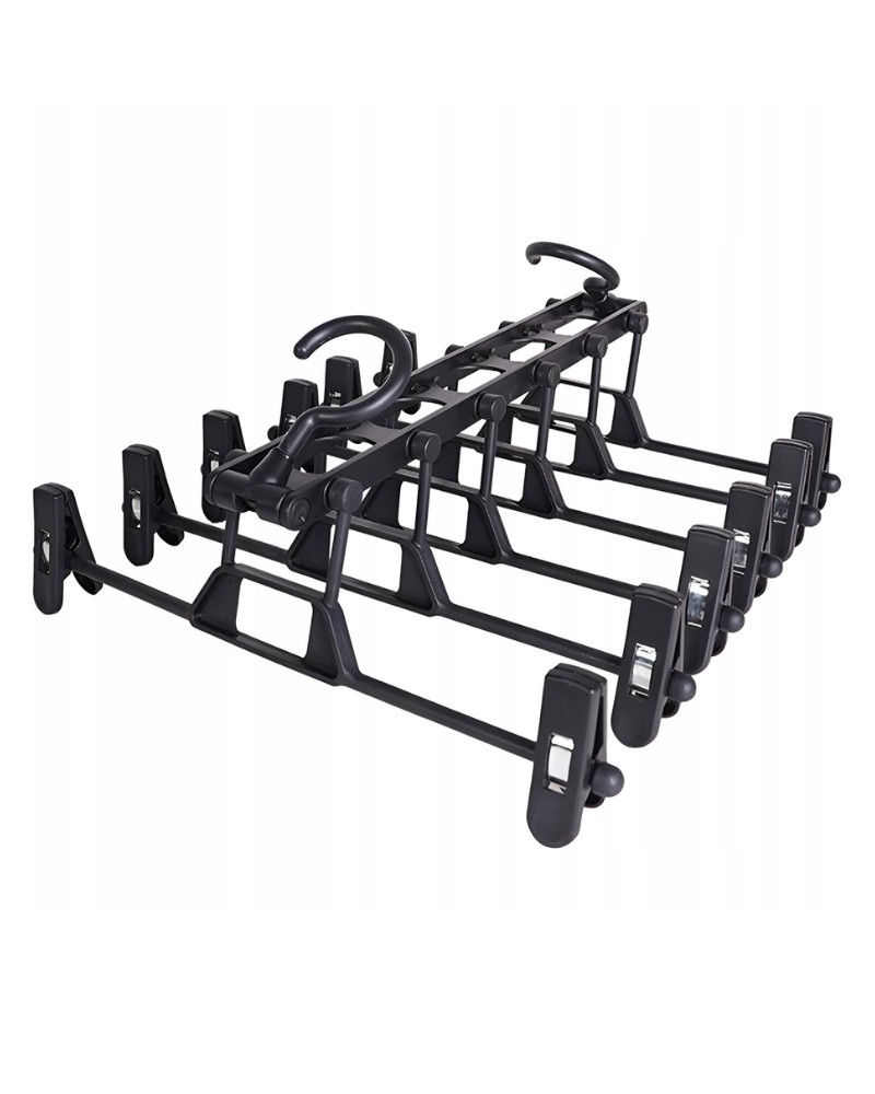 Wieszak na spodnie wielofunkcyjny 6 ramienny