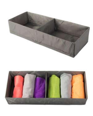 Pudełko organizer na odzież bieliznę ręczniki do szafy szuflady 50x20 cm