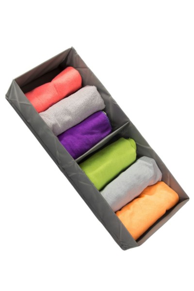 Pudełko organizer na odzież bieliznę ręczniki do szafy szuflady 50x20 cm