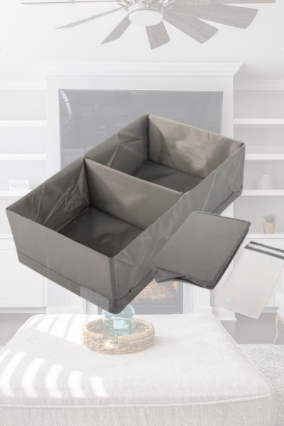 Pudełko organizer na odzież bieliznę ręczniki do szafy szuflady 50x20 cm