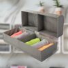Pudełko organizer na odzież bieliznę ręczniki do szafy szuflady 50x20 cm