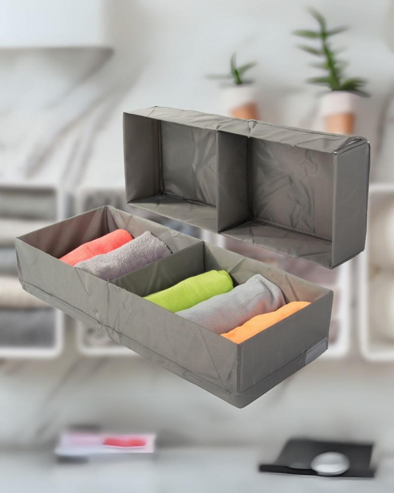 Pudełko organizer na odzież bieliznę ręczniki do szafy szuflady 50x20 cm