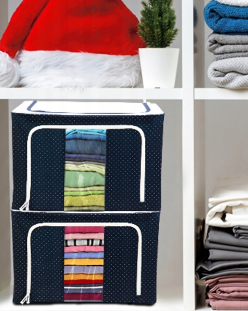 Pojemnik na pościel ubrania zamek stelaż Stackbox wzmocniony 40x30