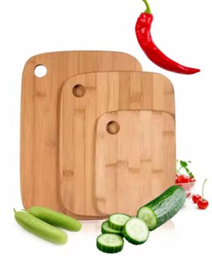 Deski do krojenia bambusowe wytrzymałe Zestaw 3 sztuk