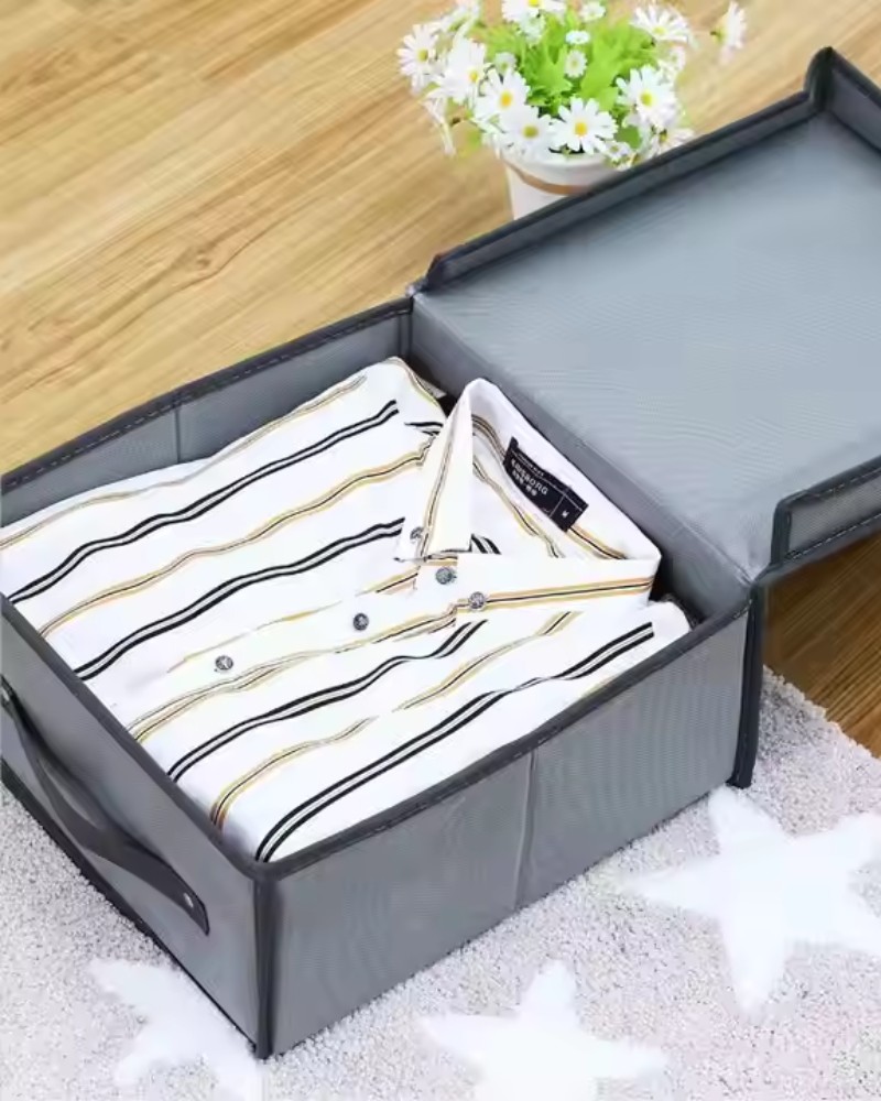 Pojemnik pudełko organizer do szafy na odzież pościel ręczniki zamykany 60x45