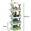 Półka na buty regał składana praktyczny organizer 5 półek